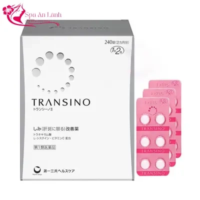 Thực phẩm chức năng Viên uống hỗ trợ điều trị nám tàn nhang Transino Whitening 240v